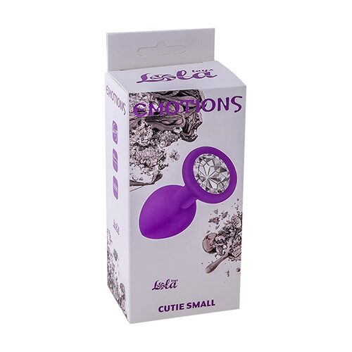 Anal Plug Emotions Cutie Small Purple clear crystal