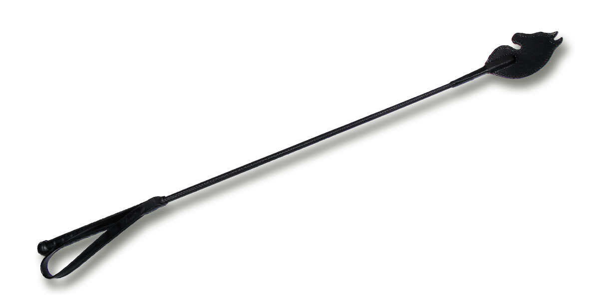 Reitgerte mit Pferdekopf 0,60m schwarz  