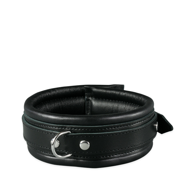 Halsfessel 5 cm schwarz