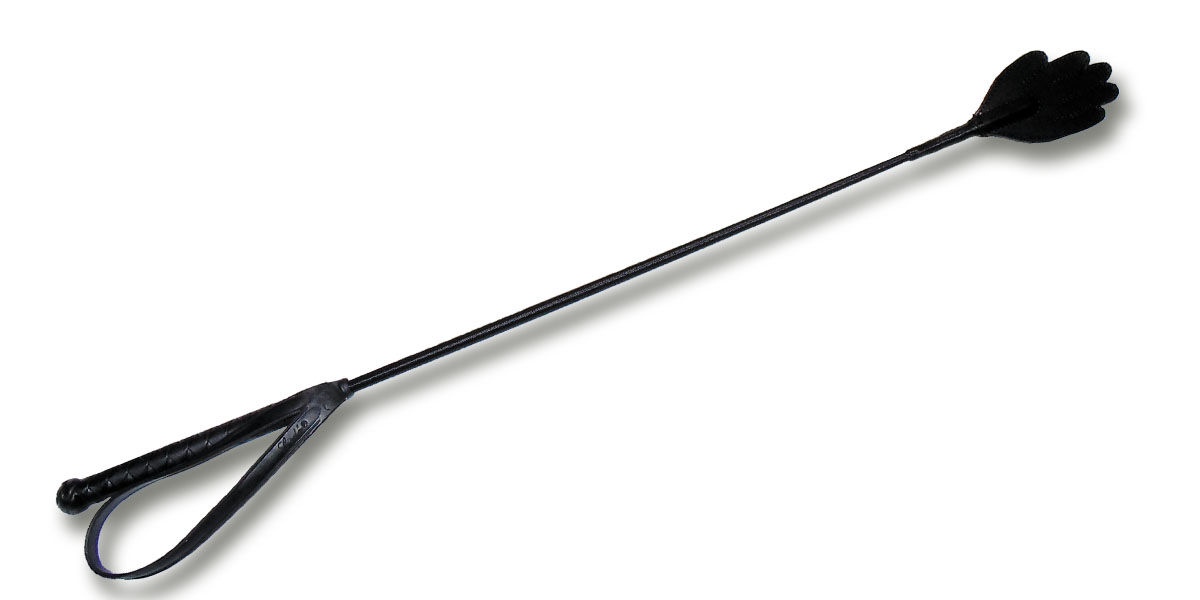 	Reitgerte mit Hand  0,60m schwarz    